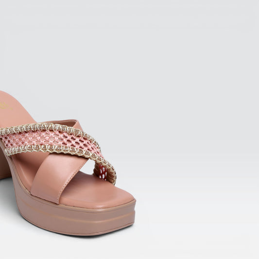Peach Formal Slipper 8003542