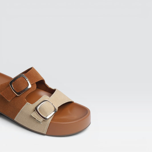 Tan Comfort Slides 8003552