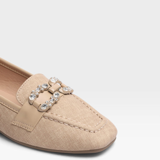 Dark Beige Casual Moccasins 8004409