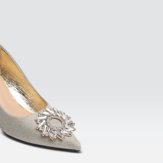 Gold Formal Court Shoes 8108186