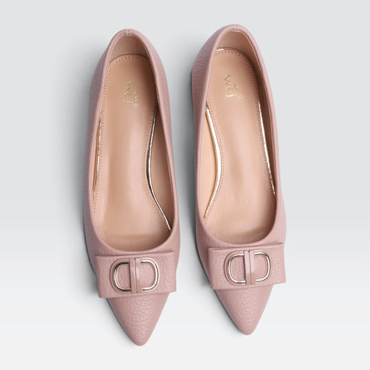 Rose Pink Formal Court Shoes 8108169