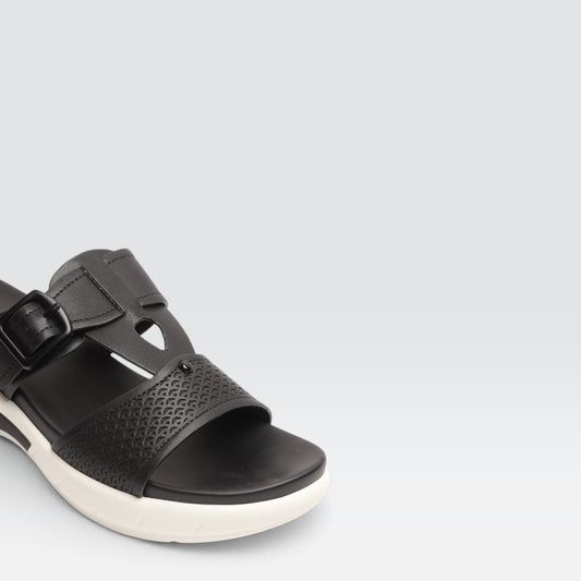 Black Casual Comfort Slides 8003627