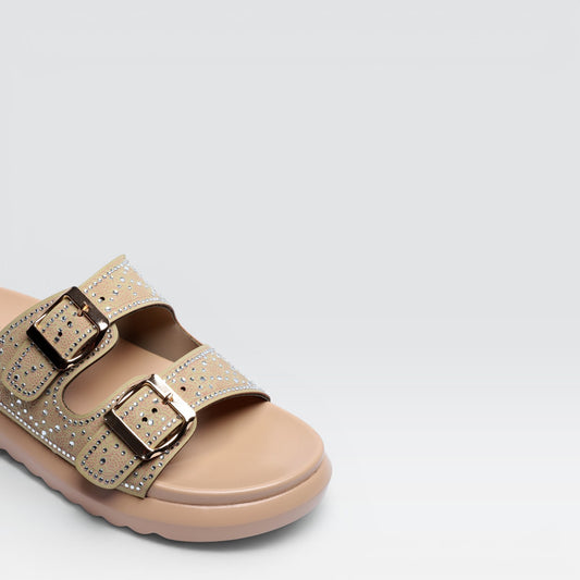Beige Comfort Slides 8003565