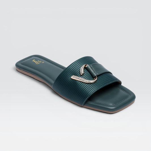 Green Casual Slipper 8003709