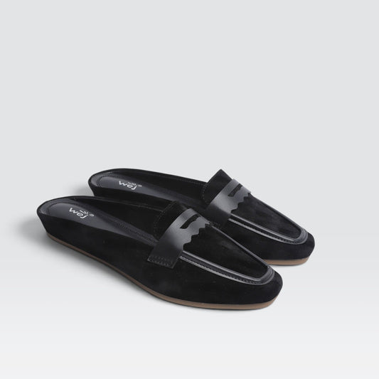 Black Casual Mules 8007249