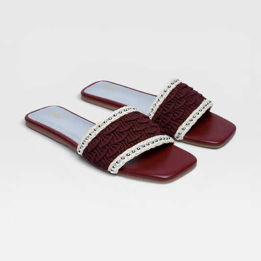 Maroon Casual Chappal 8003596