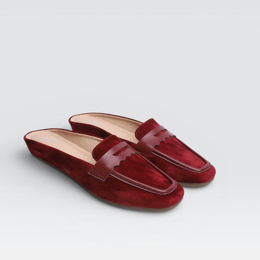 Maroon Casual Mules 8007249