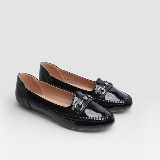 Black Formal Moccasins 8004376