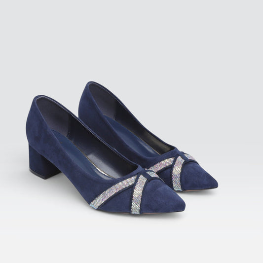 Navy Formal Court Shoes 8108171