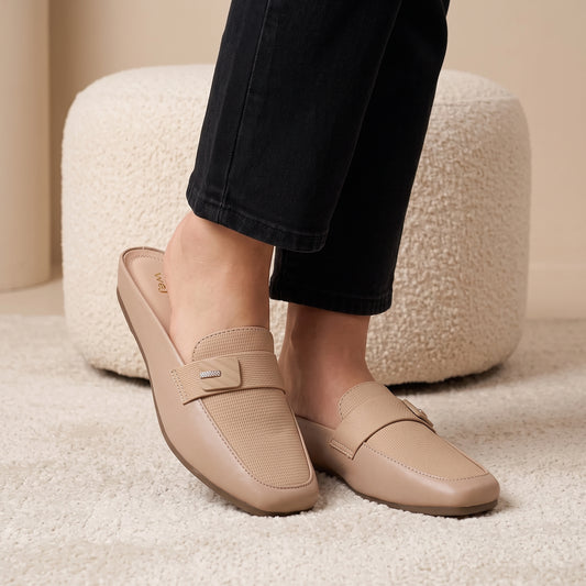 Beige Casual Mules 8007252
