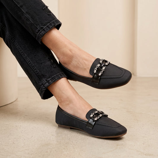 Black Casual Moccasins 8004409