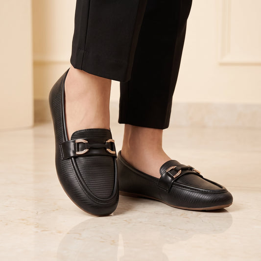 Black Casual Moccasins 8004405