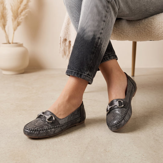 Black Casual Moccasins 8004378