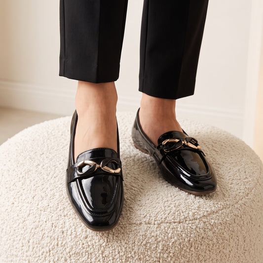 Black Casual Moccasins 8004410