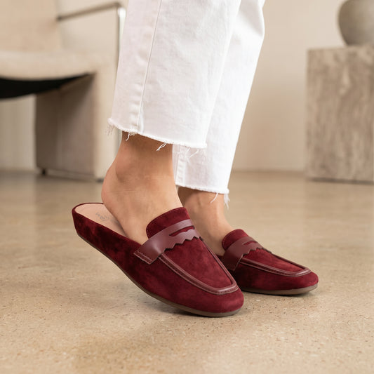Maroon Casual Mules 8007249