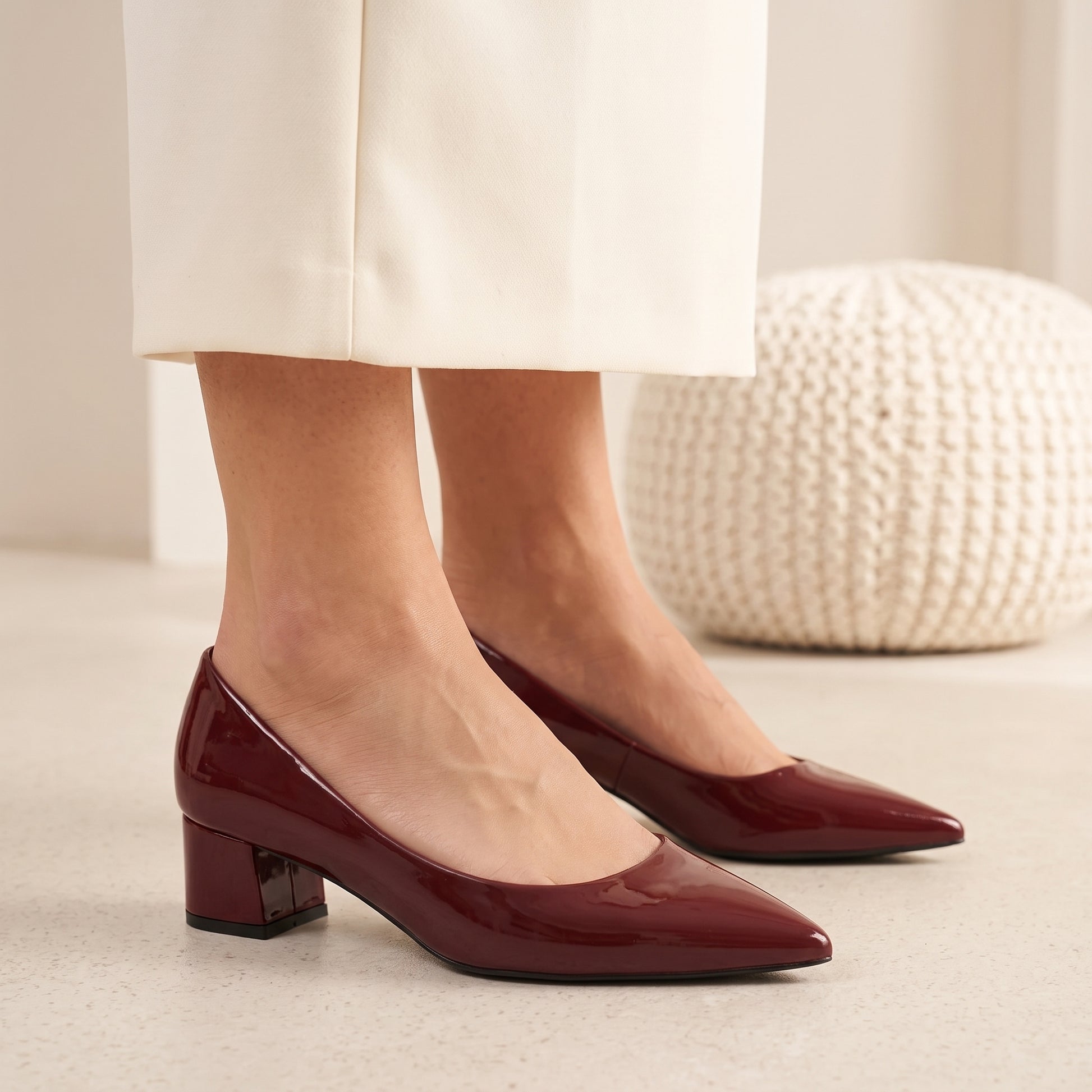 Maroon Formal Court Shoes 8108176
