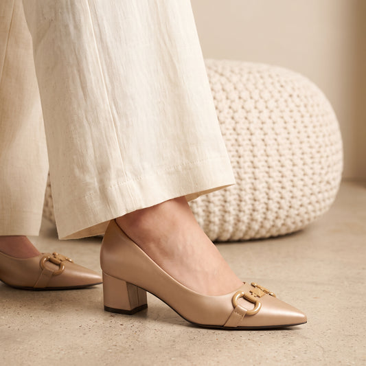 Beige Formal Court Shoes 8108334