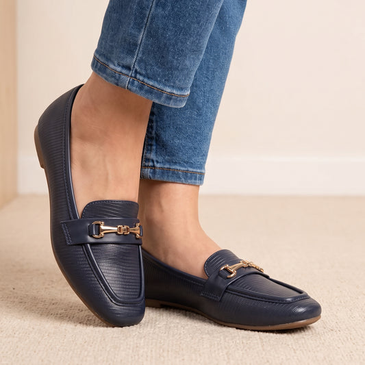 Navy Casual Moccasins 8004411