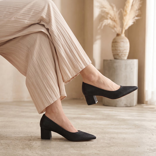 Black Formal Court Shoes 8108175