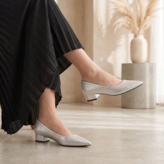 Cream Formal Court Shoes 8108170