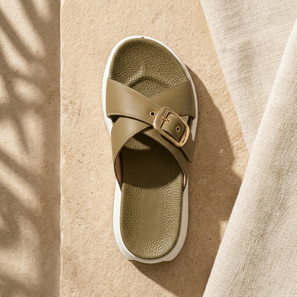 Comfort Slides by Wej Shoes featuring cushioned straps and a slip-on design, perfect for casual wear and easy comfort.