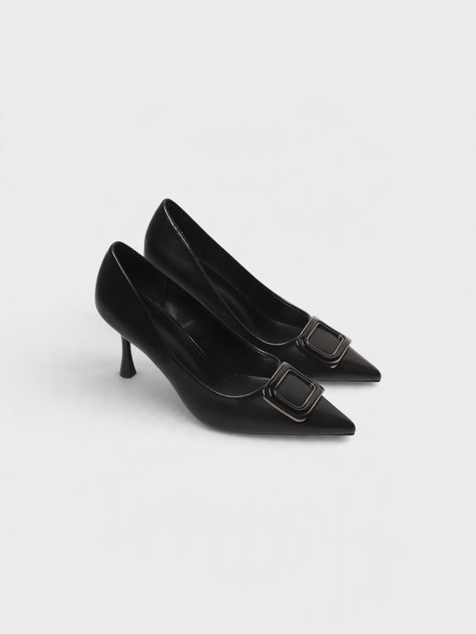 Black Formal Court Shoes 8108256