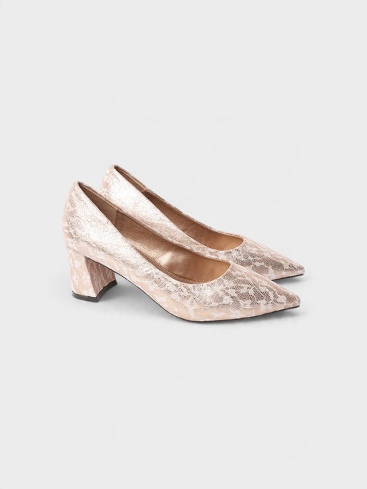 Peach Formal Court Shoes 8108262