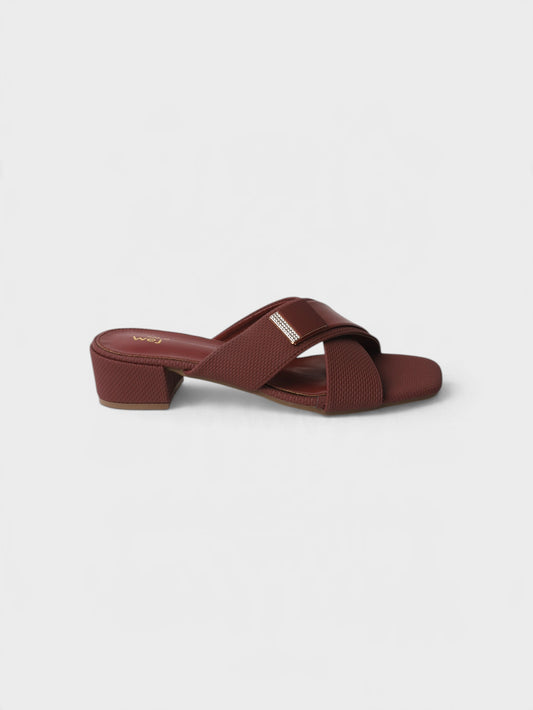 Maroon Formal Heeled Slippers 8103114
