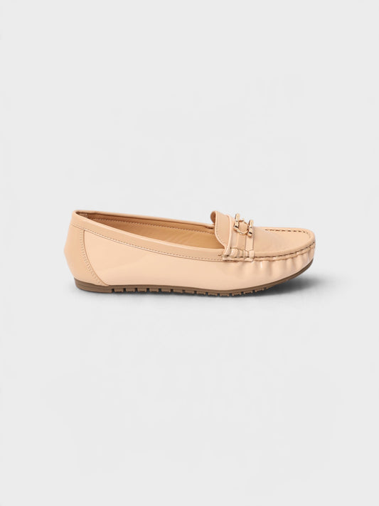 Beige Casual Moccasins 8004664