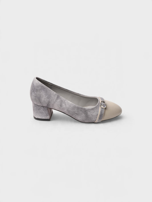 Grey Formal Court Shoes 8108244