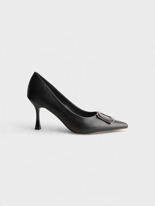 Black Formal Court Shoes 8108256