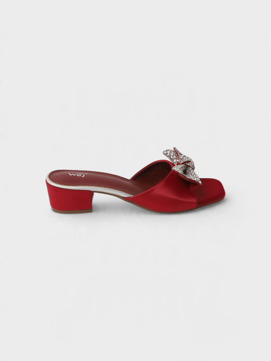 Maroon Formal Heeled Slippers 8103118