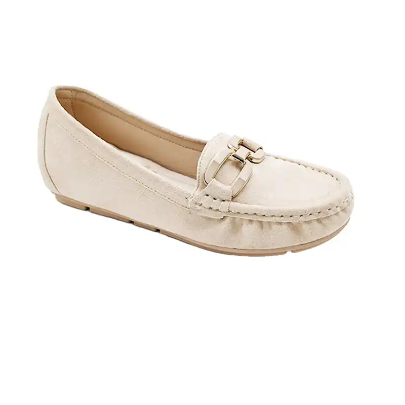 Women-Wedge-Moccasins-8004356-BEIGE Women Wedge Moccasins 8004356
